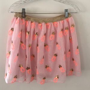 Perfect Pineapple Sequin Party Brunch Skirt